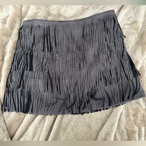 Fringe Mini Skirt